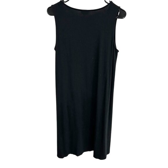 J. Jill Black Stretch Sleeveless Tank Dress Sz Medium - Picture 2 of 10